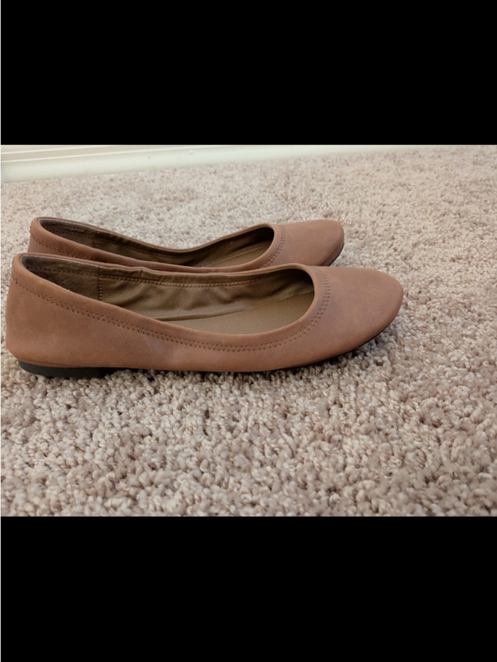 Lucky Brand Blush Tan Ballet Flats Leather Emmie Size 7.5M - Picture 6 of 9